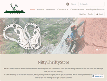 Tablet Screenshot of niftythriftystore.com